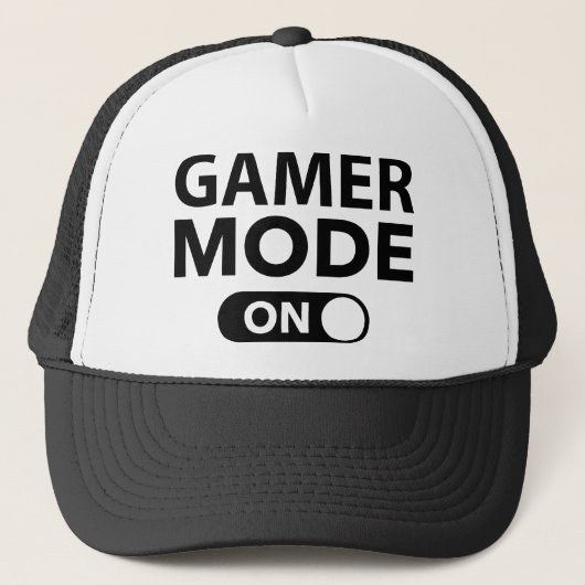 Gamer-Modus eingeschaltet Truckerkappe (Vorderseite)