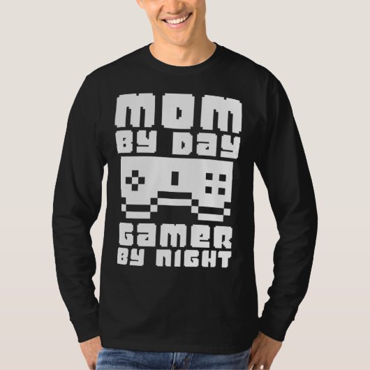Gamer Mom Motherhood Joystick Controller Video Gam T-Shirt (Vorderseite)