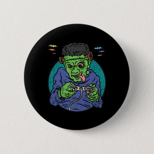 Gamer-Monster-Halloween-Kostüm Gaming-Videospiel  Button