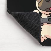 Gamer Mops Gaming Möpse Videospiel Geschenk Mousepad (Ecke)