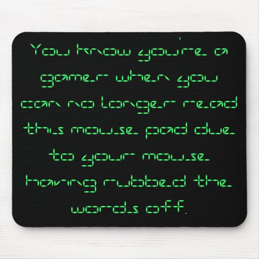 Gamer Mousepad (Vorne)