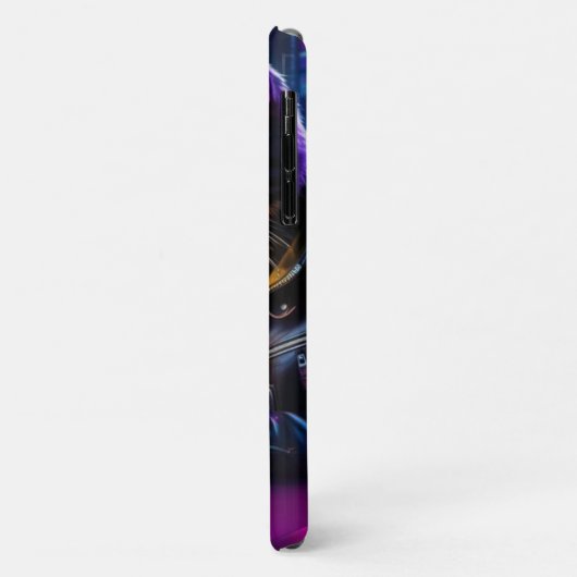 Gamer Neon Twilight Cat iPhone Fall Case-Mate iPhone Hülle (Hinten/Links)