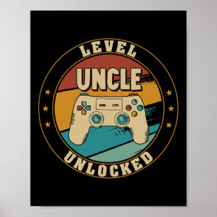 Gamer Neuer Onkel Papa Mama Poster