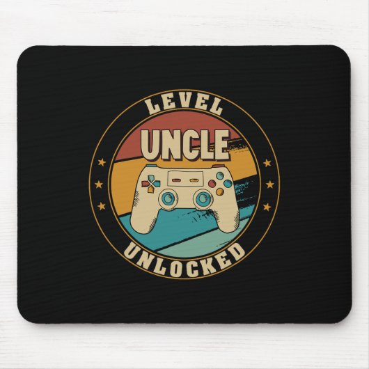 Gamer Neuer Onkel Vater Mutter Mousepad (Vorne)