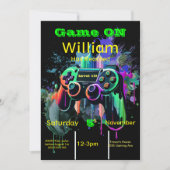 Gamer, Next Level, Player One, 13. Video Game Einladung (Vorderseite)