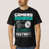 Gamer nie kündigen Wir starten einfach neu - Gamin T-Shirt (Vorderseite)