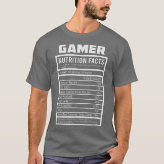 Gamer Nutriacts Cool Gamer Funny Video Gam T-Shirt