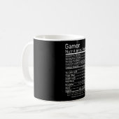 Gamer Nutriacts Funny Gaming Console Geschenk Kaffeetasse (Vorderseite Links)
