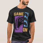 Gamer On Console Controller Der Achtzigjährige T-Shirt (Vorderseite)