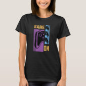 Gamer On Console Controller Der Achtzigjährige T-Shirt (Vorderseite)