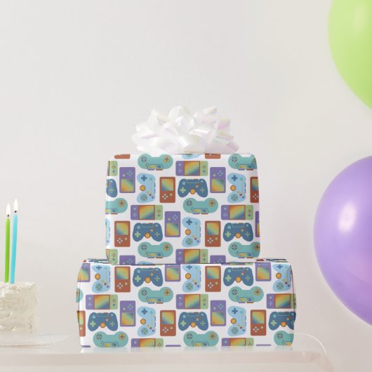 Gamer on Wrapping Paper Geschenkpapier (Partygeschenke)
