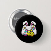Gamer-Osterhase-Controller Süße Ostereier Kind Button (Vorne & Hinten)