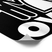 Gamer Over Bride Groom Funny Wedding Poster (Ecke)