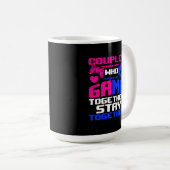 Gamer Paare Video Gaming Geschenk Kaffeetasse (VorderseiteRechts)