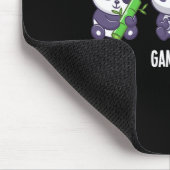 Gamer Panda Ess Gaming Schlafen für Multiplayer Mousepad (Ecke)