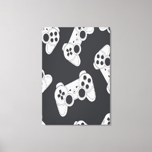 Gamer Pattern Artwork Leinwanddruck