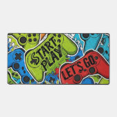 Gamer Pattern Desk Mat Schreibtischunterlage (Vorderseite)