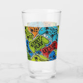 Gamer Pattern Glas Tasse (Rückseite)