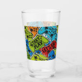 Gamer Pattern Glas Tasse (Vorderseite)