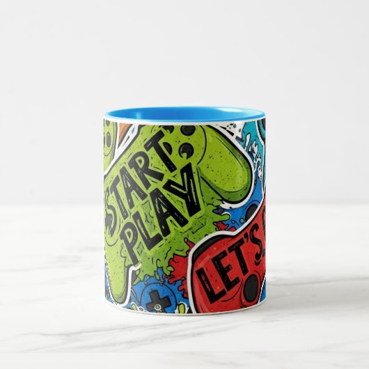 Gamer Pattern Kaffeetasse (Mittel)
