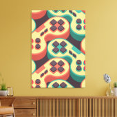 Gamer Pattern Leinwanddruck (Insitu (Wohnzimmer))