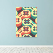 Gamer Pattern Leinwanddruck (Insitu (Holzboden))