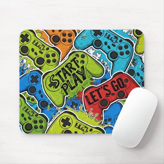 Gamer Pattern Mauspad (Mit Mouse)