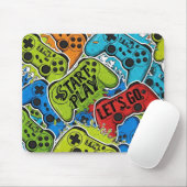 Gamer Pattern Mousepad (Mit Mouse)