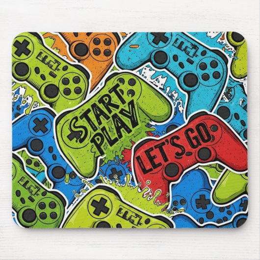 Gamer Pattern Mousepad (Vorne)