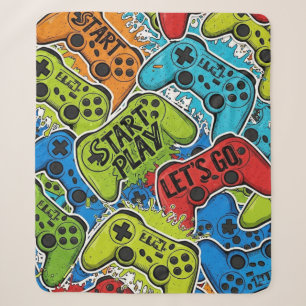 Gamer Pattern Sherpa-Decke Sherpadecke