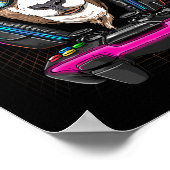 Gamer PC Video Game Lover Streaming Gamin Poster (Ecke)