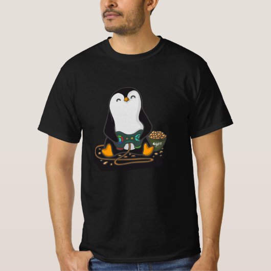 Gamer Penguin T-Shirt (Vorderseite)