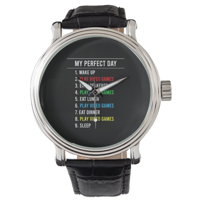 Gamer Perfect Day Armbanduhr (Vorderseite)