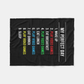 Gamer Perfect Day Fleecedecke (Vorderseite (Horizontal))