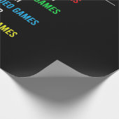 Gamer Perfect Day Geschenkpapier (Ecke)