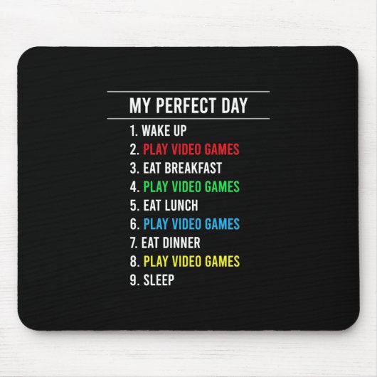 Gamer Perfect Day Mousepad (Vorne)