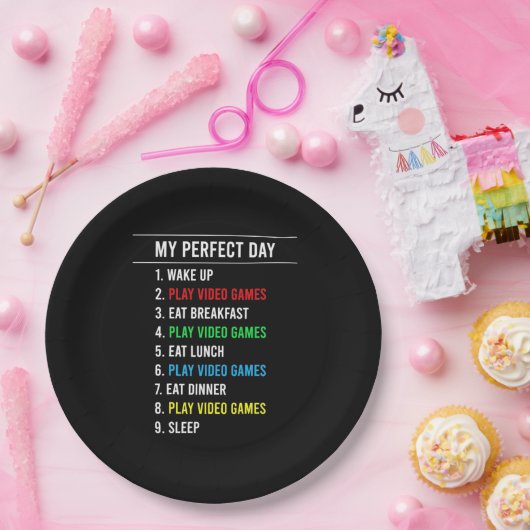 Gamer Perfect Day Pappteller (Party)