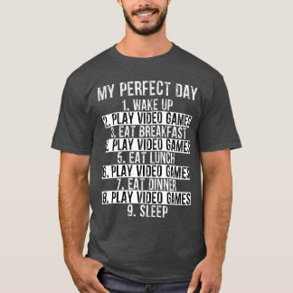 Gamer Perfekter Tag Videospielkonsole Gaming Geek T-Shirt