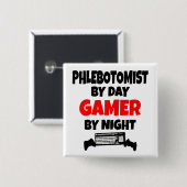 Gamer Phlebotomist Button (Vorne & Hinten)