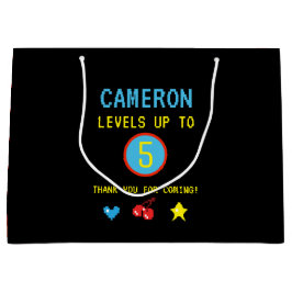 Gamer Pixel Arcade führt bis zu 5 Geburtstagsgärte Große Geschenktüte