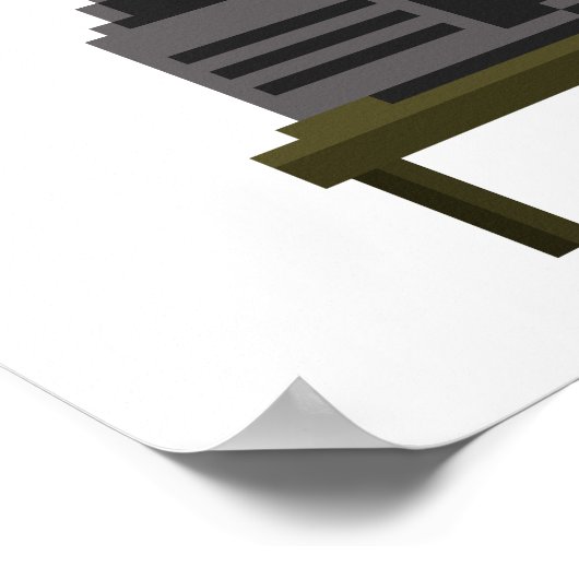 Gamer Pixel Art Poster (Ecke)