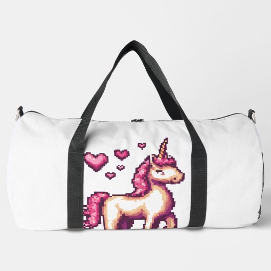 Gamer Pixel Einhorn (1) Duffle Bag (Vorderseite)