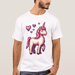Gamer Pixel Einhorn (1) T-Shirt