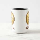 Gamer Pixel Joystick Emblem - Retro Gaming Tasse (Zentrum)