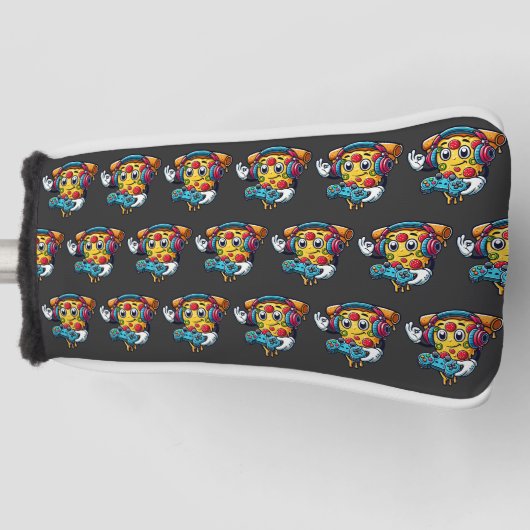 Gamer Pizza Video Gaming Food Head Cover Golf Headcover (Vorderseite)
