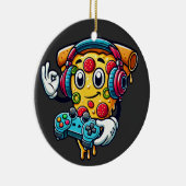 Gamer Pizza Video Gaming Food Keramik Ornament (Rechts)