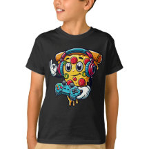 Gamer Pizza Video Gaming Food T - Shirt