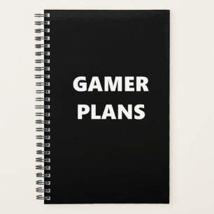 Gamer Planner Sport Thema Gamer Pläne Planer