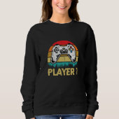 gamer player 1 player 2 matching couple video game sweatshirt (Vorderseite)
