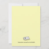 Gamer Player 3 Baby Shower Gender-Studie Einladung (Rückseite)